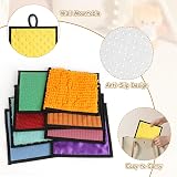 Vicloon Sensory Mats 16 PCS Tactile Tiles Square Fidget Autism Sensory Room view 4