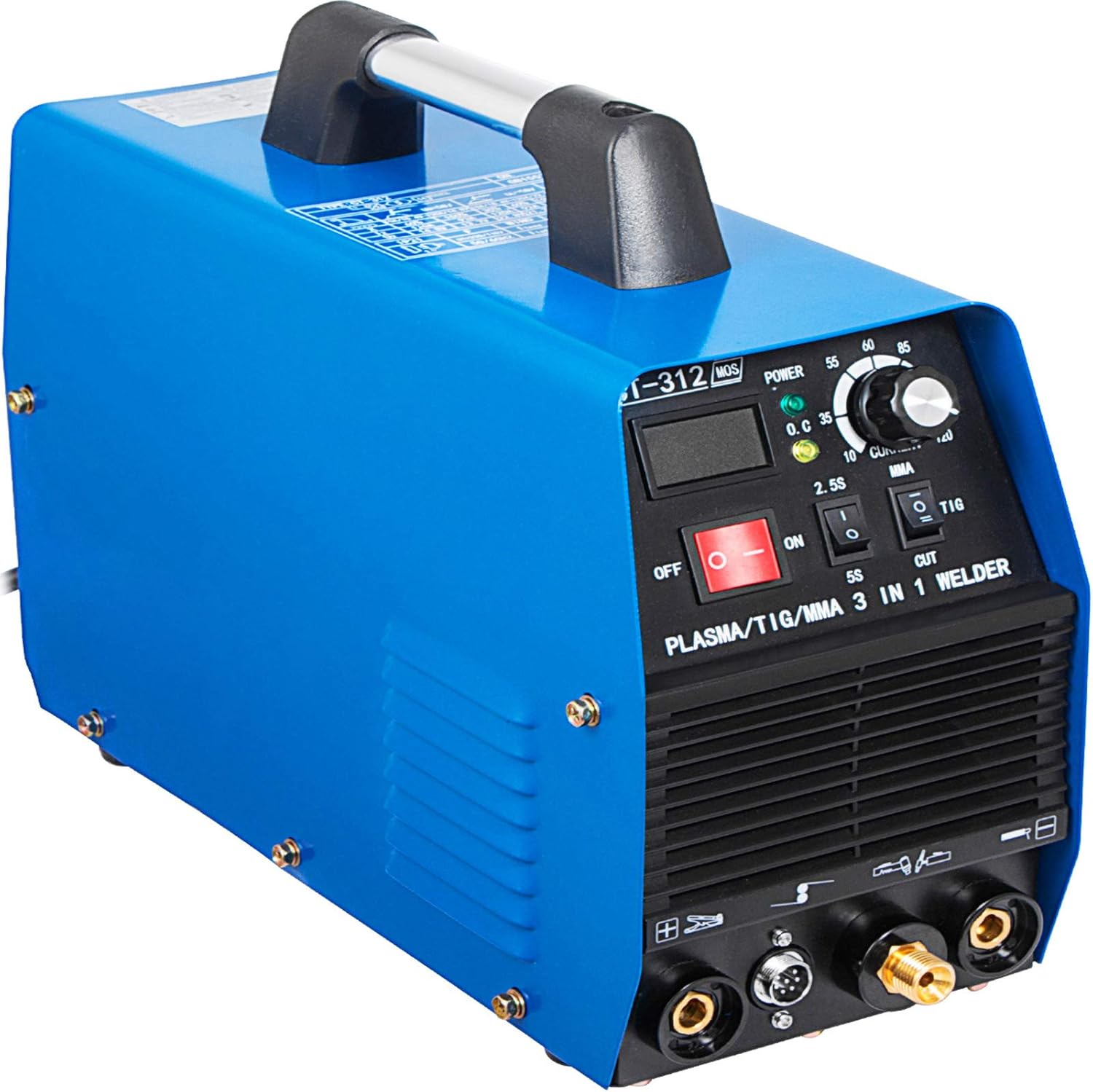 Mophorn TIG/MMA Plasma Cutter CT312 3 in 1 Combo Welding Machine Tig Welder 120A Arc Welder 120A Plasma Cutter 30A Plasma Cutting Machine Dual Voltage 110 220V