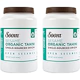 Soom Foods Organic Pure Ground Sesame Tahini Paste, 16oz (Pack of 2)