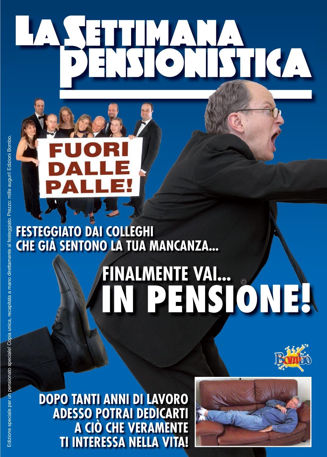 Bombo Greeting card weekly magazine pensioner