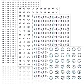 1982 PCS Face Gem Stickers, Self-Adhesive Bling Hair Gems Clear AB Diamond Sticker 6 Sizes Face Rhinestones Gems Jewels Stickers for Women Girls Hair Body Makeup Clothes DIY Crafts Decorations