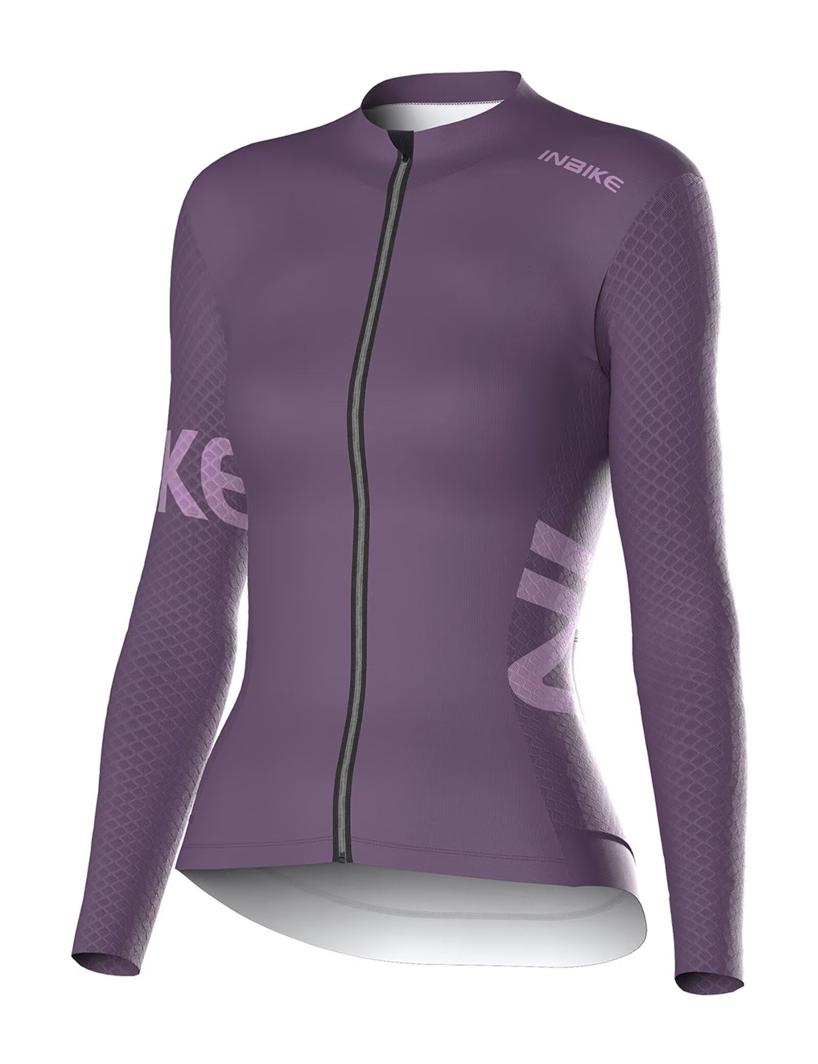 Photo 1 of INBIKE Cycling Jersey Women Long Sleeves Bike Shirts with Pockets Quick Dry Bicycle Clothing for Road Biking Riding Purple