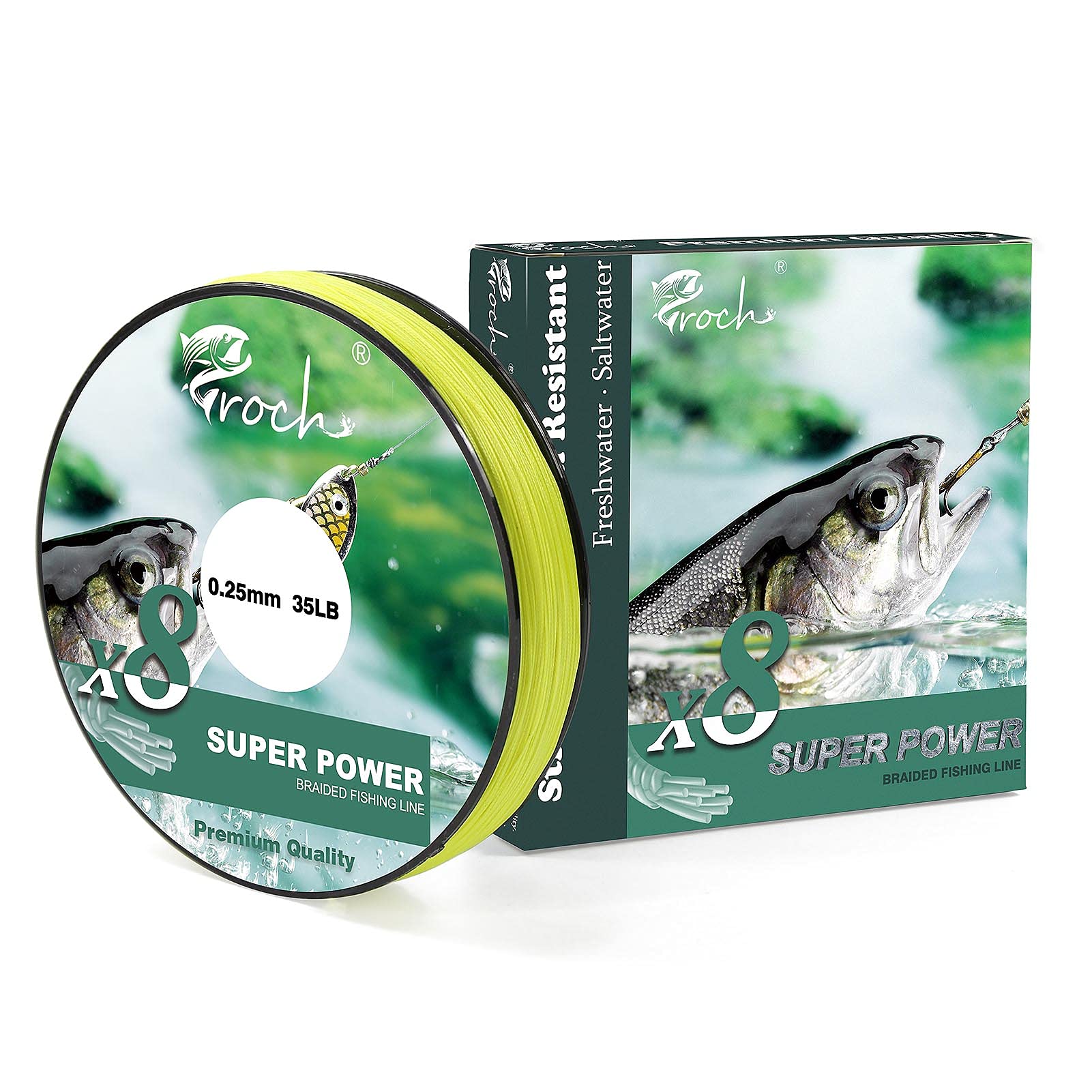 Croch Braided Fishing Line 8 Strands 300 m / 500 m / 1000 m Strong PE Line Colourfast 0.1-0.3 mm 14-45 LB