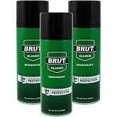 Brut Deodorant 10oz Aerosol Classic Scent (3 Pack)