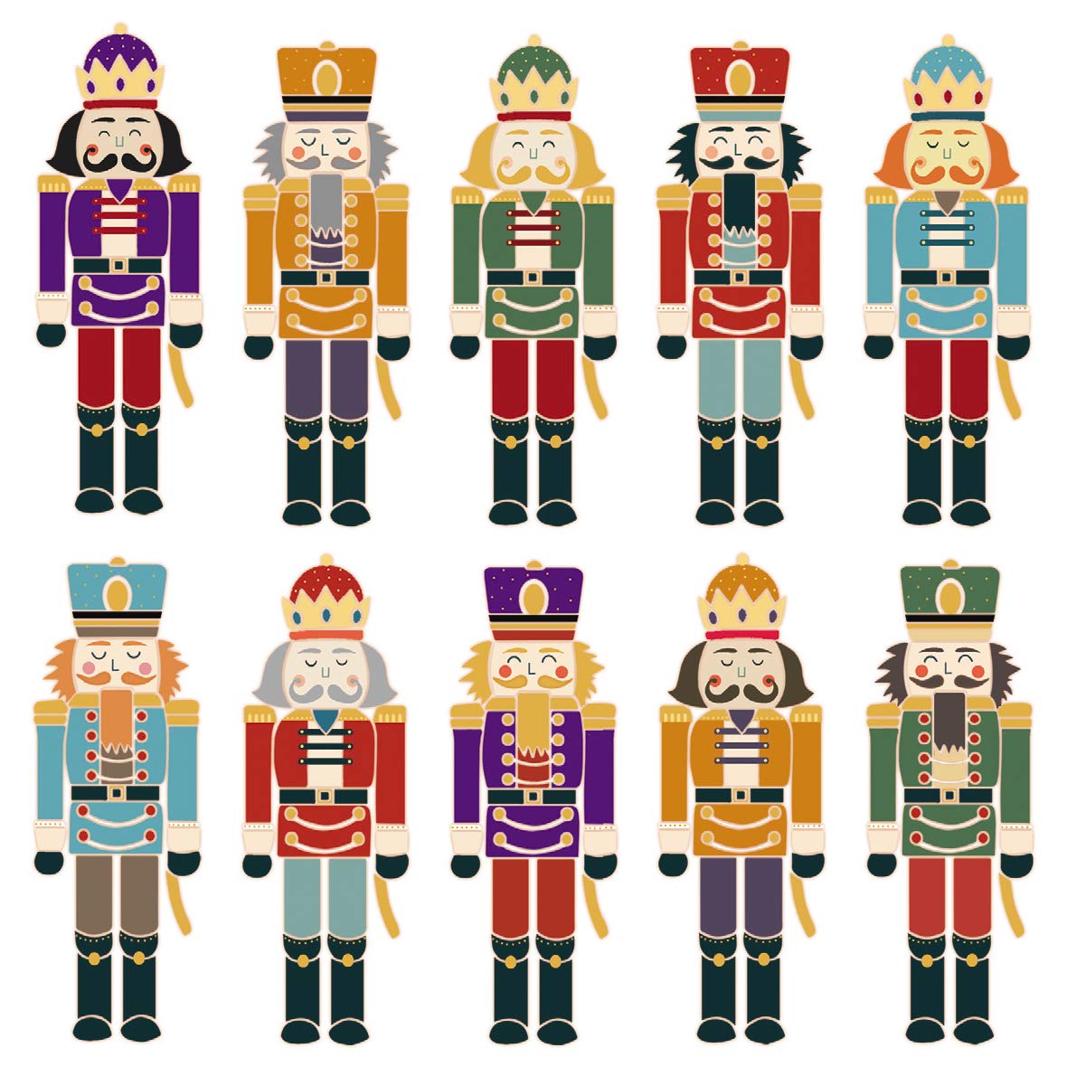 Pack of 8 Toy Small Soldiers Mini Charity Christmas Cards Multiple Charities ASCX0285