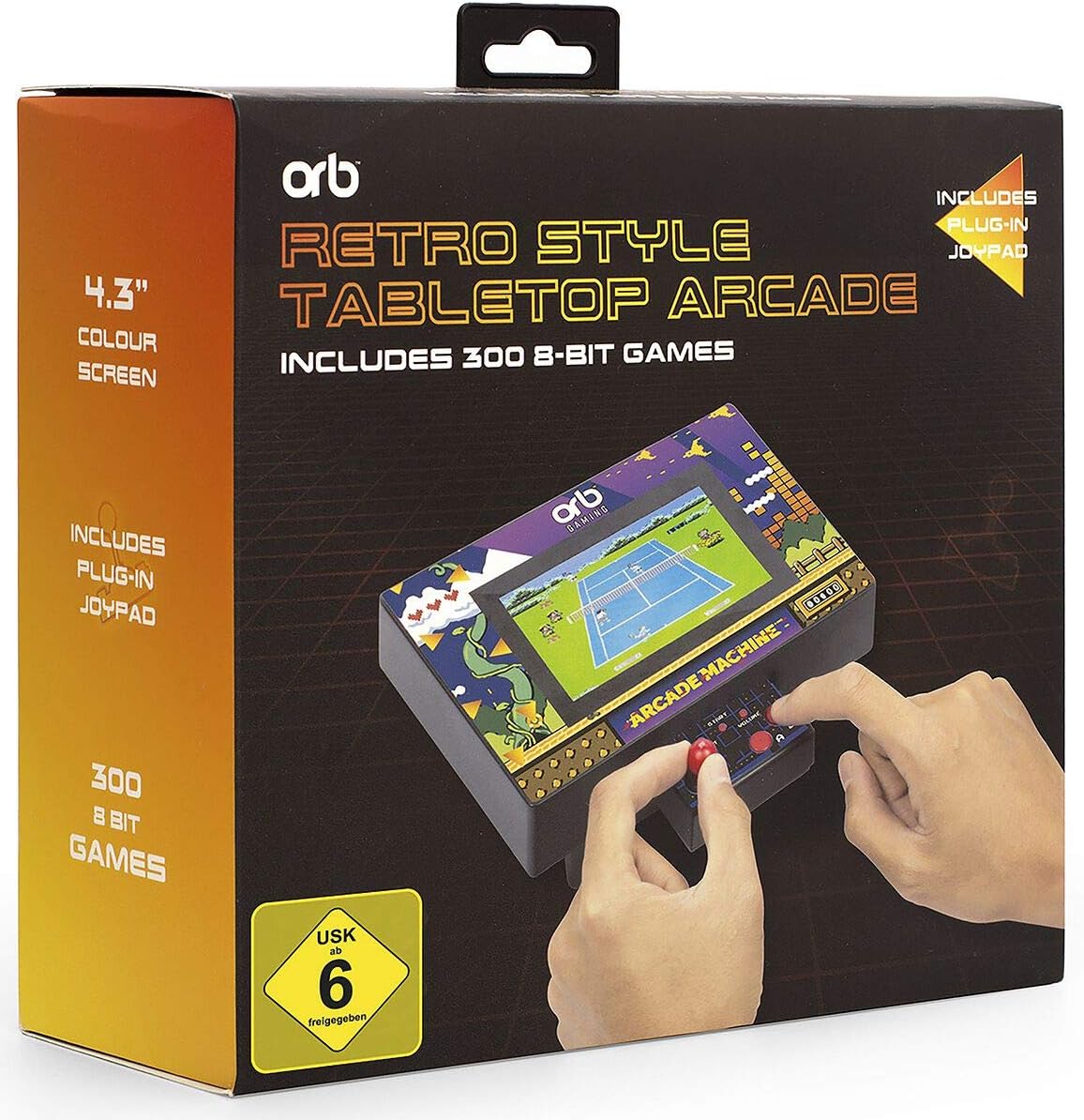 Thumbs Up Orb Retro Tabletop Arcade Machine 300 in 1 LCD screen