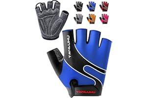 Tanluhu Cycling Gloves Mountain Bike Gloves Half Finger Road Racing Riding Gloves Breathable Shock-Absorbing Biking Gloves for Men and Women
