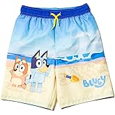 Bluey Bingo UPF 50+ Swim Trunks Bathing Suit Toddler to Little Kid Sizes (2T - 7-8)