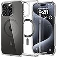 Spigen Ultra Hybrid MagFit Designed for iPhone 15 Pro Case (2023) [Anti-Yellowing] [Military-Grade Protection] Compatible with MagSafe - Carbon Fiber