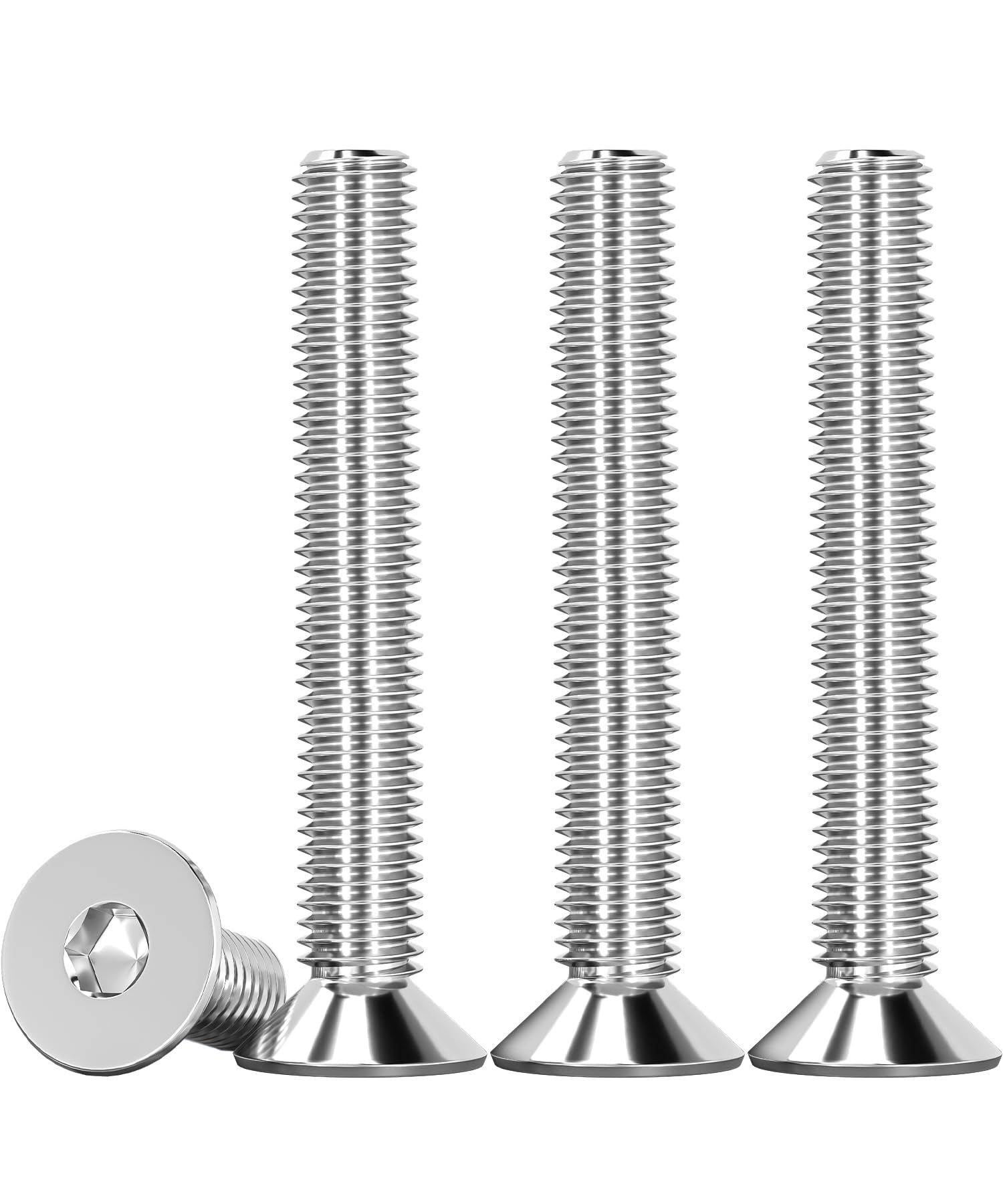 Drenky M6 x 40mm Stainless Steel Countersunk Bolts, 25 Pcs — image 1