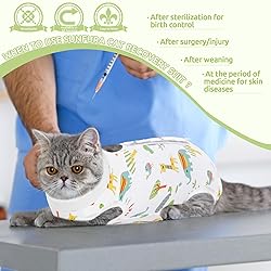 SUNFURA Cat Recovery Suit, Kitten Surgical Full