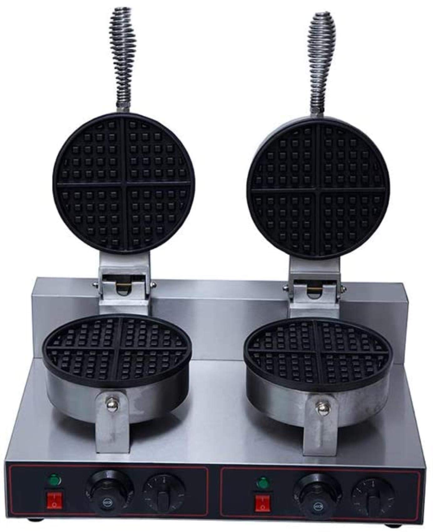 Sandwich Grill Panini Maker Grill 220V Commercial Panini Grill Durable Stainless Steel Construction With Adjustable Temperature (Double Flat Plate)