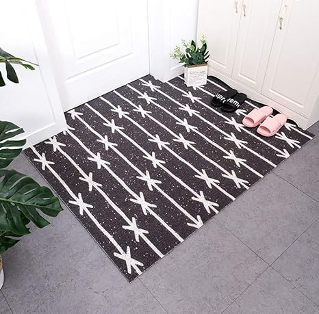 Amazon 北欧風 玄関マット 泥落とし 屋外 屋内 Pvc ビニール おしゃれ 1 160cm 幾何学 フロアマット ドアマット 大判 大きいサイズ 室外 室内 店舗用品 洗える 雨 雪 フロアマット カラー 業務用 家庭用 インテリア エントランスマット 玄関マット オンライン通販