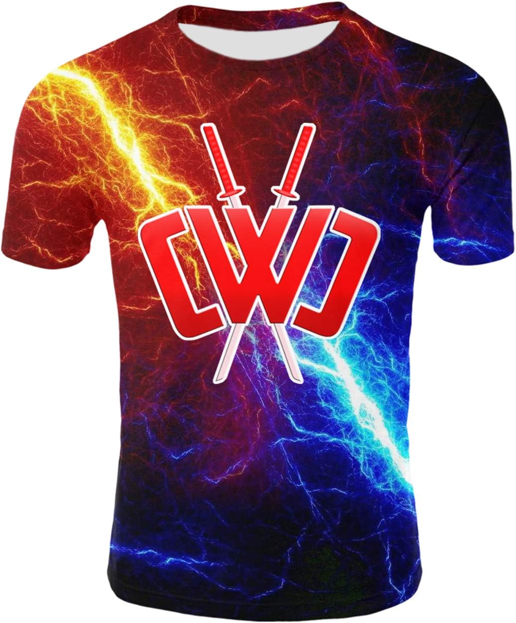 Kids Chad Wild Clay CMC Gamer Flame 3D Print Shirt Video Game
