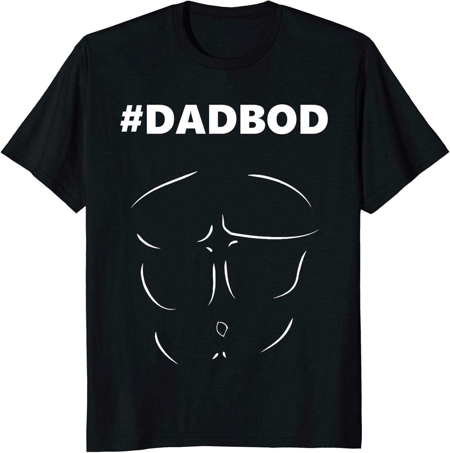 Mens Dad Bod shirt for Men DADBOD with a Six Pack! Clothing