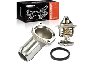 A-Premium Coolant Thermostat Housing Assembly Compatible with Chevy, GMC, Pontiac, Cadillac, Buick & Workhorse Cars - 1997-20