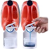 [2 Pack] Laundry Detergent Dispenser Cup Holder & Nozzle Force-Saving Switch, Soap Dispenser,Drip Catcher, for Laundry Room O