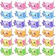 Junkin 24 Pcs Mini Axolotl Resin Charms Miniature Axolotl Ornament Tiny Animal Figures for DIY Garden Dollhouse Birthday Party Decoration Aquarium