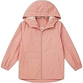 EIGIOO Boys Girls Windbreaker Hooded Jackets Lightweight Packable Jacket Toddler Rain Coats