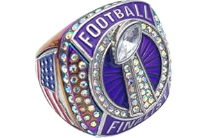 GENERIC Discount Sports Rings, FOOTBALL FINALIST RING — Player Award, assorted colors and gemstones