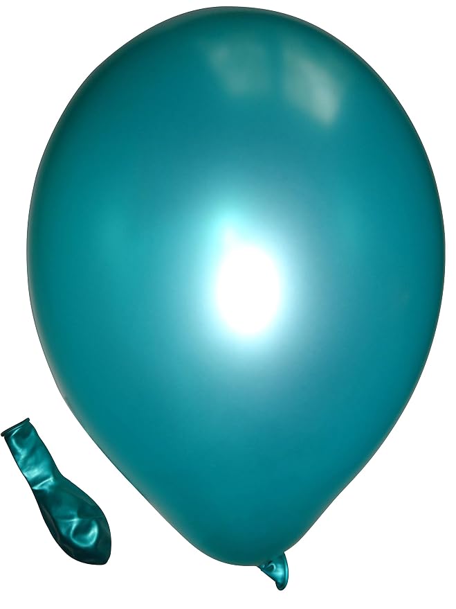 25x Luftballons Metallisch Rot – 27cm, Naturlatex, Für Luft & Helium, EU-Ware