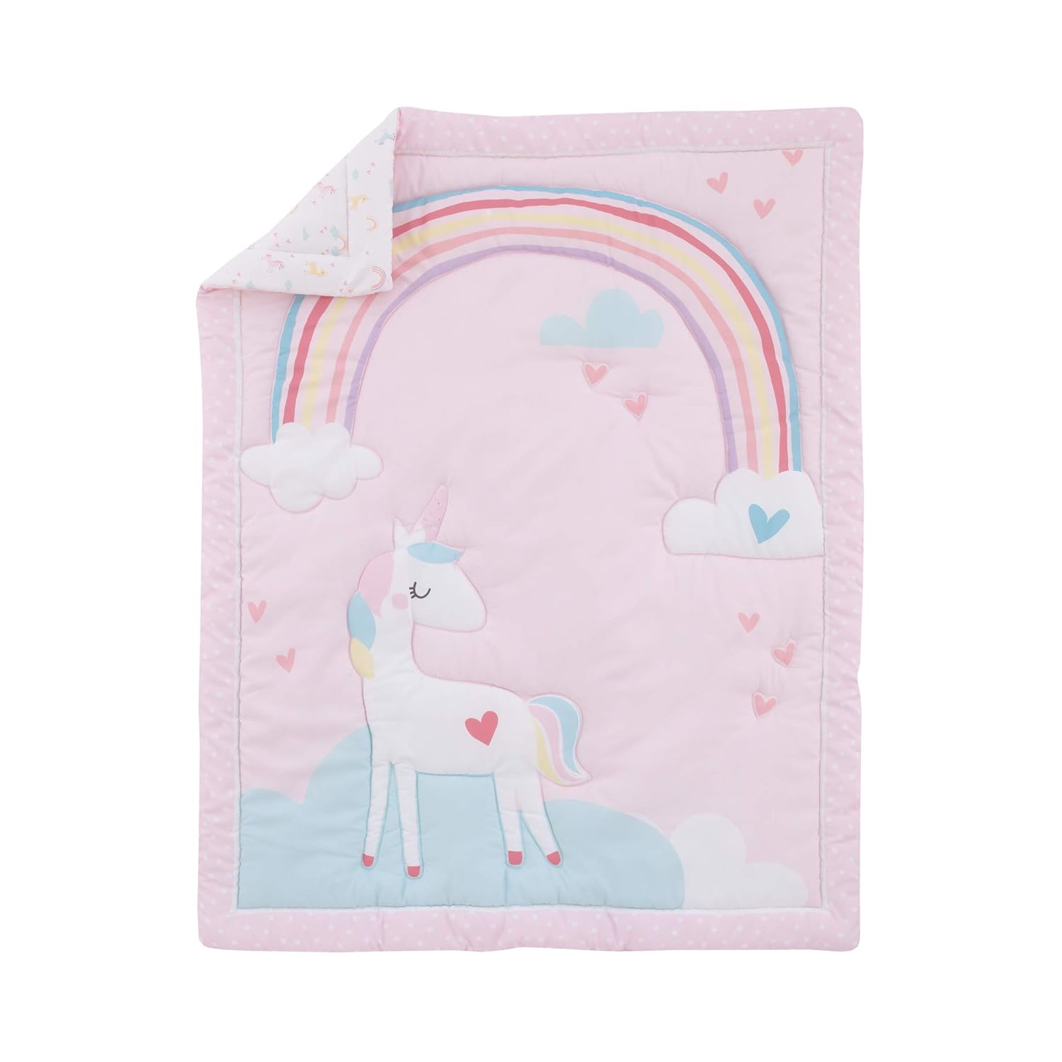 unicorn mini crib bedding