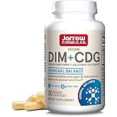 Jarrow Formulas - DIM + CDG Veggie Capsules - 30 Count - DIM & CDG Supplement - For Hormone Balance - Non-GMO - Gluten Free