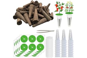 KIJAMILEE 161PCS Hydroponic Pod Kit for Aerogarden and All Brands Growing System, Grow Anything Kit with 40 Grow Sponges, 40 Grow Baskets, 40 Grow Domes, 40 Pod Labels, 1 Tweezer, Herb Garden Planter Indoor Kit