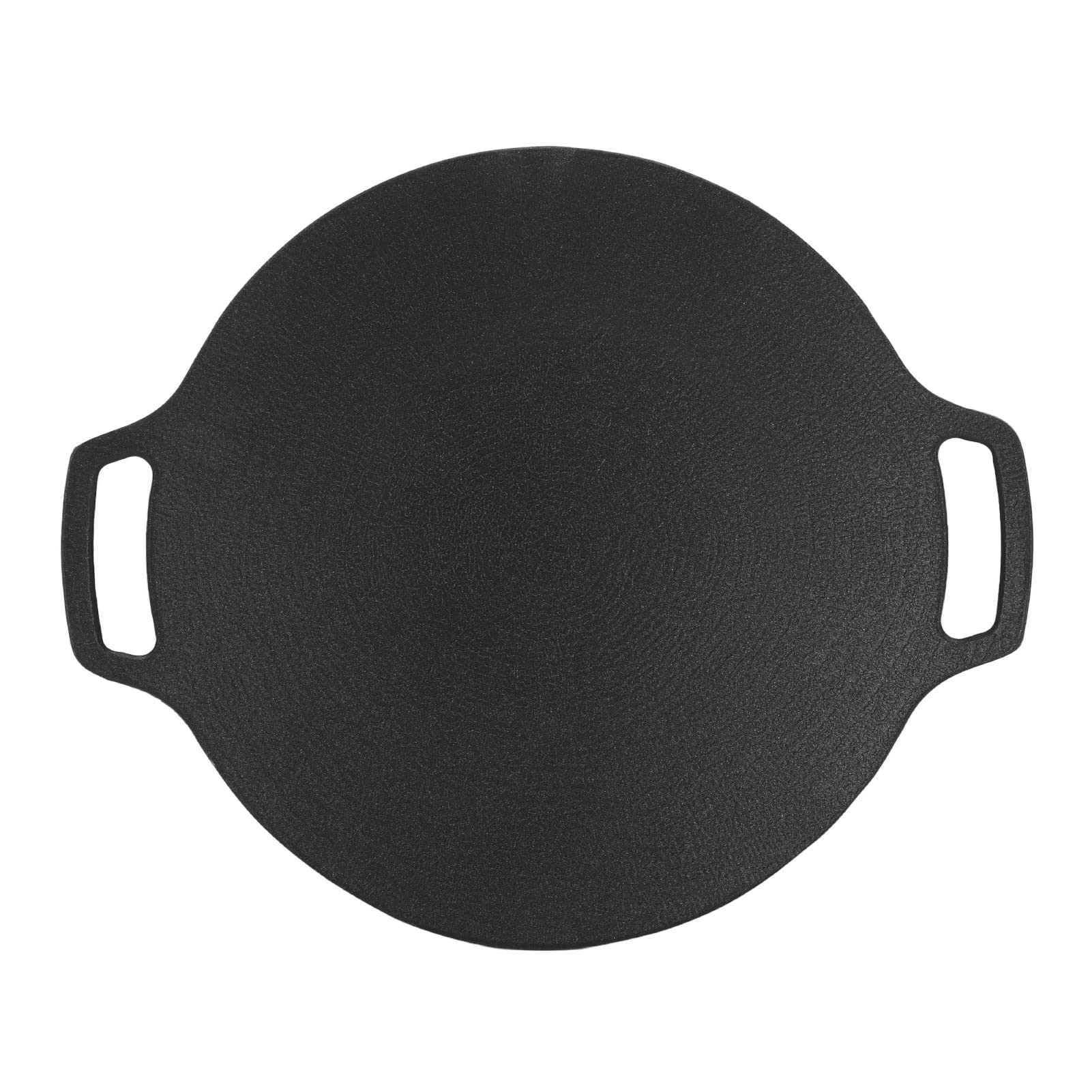 Asixxsix Korean BBQ Grill Pan, Non Stick 6 Layer Coating Round Griddle Scratch Resistant PFOA Free Toxin Free with Safety Portable Hand Grip for Outdoors Camping and Indoor Party Cooking (29cm)