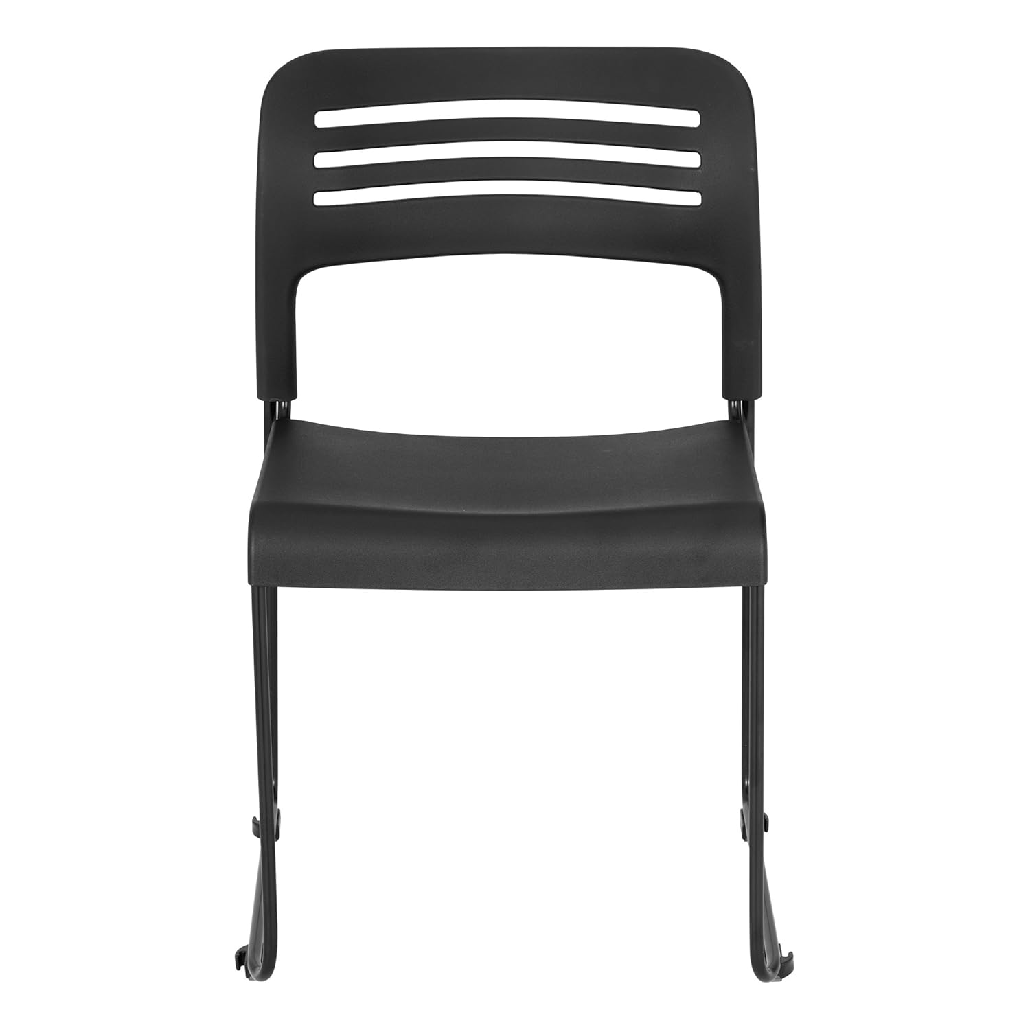 Learniture LNT-EYG1200-SO Stackable Chair with Sled Base (Pack of 2), Black/Silver: Industrial & Scientific