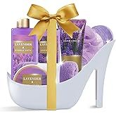 Spa Luxetique Gifts for Women 8pcs Relaxing Lavender Gift Set for Women High Heel Spa Gift for Womens Birthday Gifts for Womens Mom Grandma Teacher Nurse Valentines Day Gift for Her