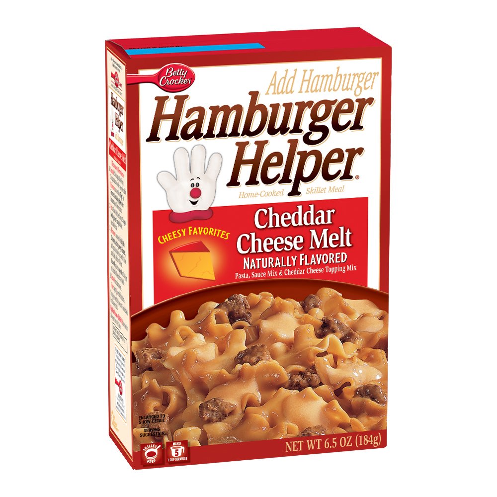 Betty crocker hamburger helper skillet meal cheddar Cheese melt (016000408609)