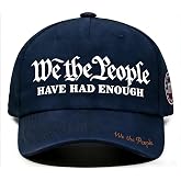 WIKFZRO We The People Hat for Men Women We The People Had Enough Patriotic Baseball Cap Freedom USA Hat