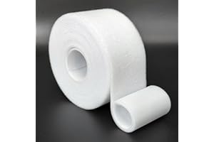 MATENF Double-Sided Hook and Loop Straps, Self-Gripping, 2 Inch Wide, Cut to Length, Heavy Duty, Quick Wrap Cable Straps, Hook & Loop Roll for Bundling Fastening Storage and Organization, White, 2'' x 8'