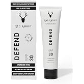 Mad Rabbit Defend Tattoo Sunscreen, SPF 30, Mineral Lotion, 100 mL | Mineral sunscreen lotion with SPF 30, tattoo fade protection, moisturizer &amp; anti-aging formula.