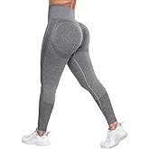 NORMOV Seamless Workout Butt Lifting Leggings - Booty Scrunch Gym Leggings for Women