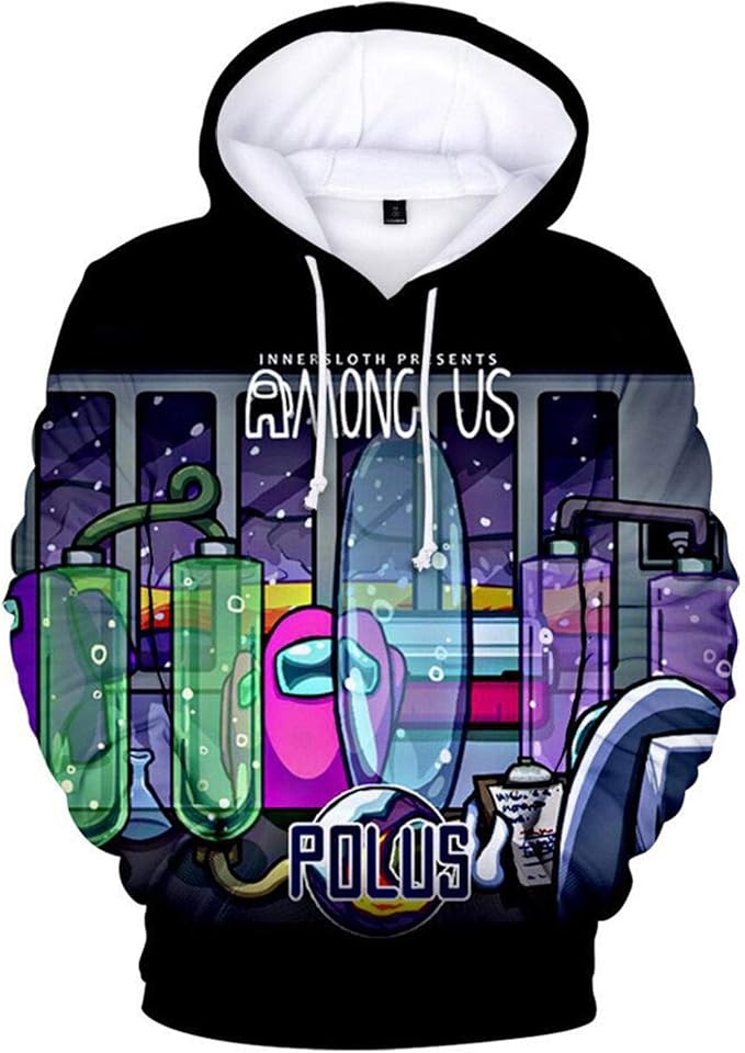 Among Us Hoodies,3D Printing Among Us Costume Jacket Game Cosplay