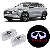 Jfsotls Never Fade Car LED Door Logo Projector Ghost Shadow Light, Compatible with Q50 Q60 Q70 QX70 QX50 QX56 QX60 JX35 QX70 QX80 EX FX G M Series Car Accessories (White red)
