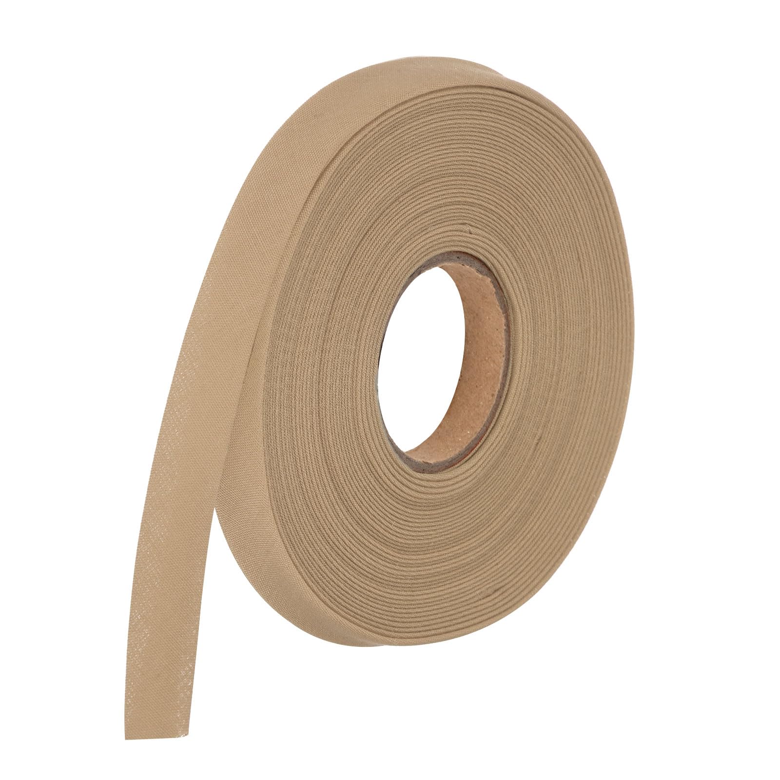 Photo 1 of MECCANIXITY 1/2 Inch Double Fold Bias Tape Polyester Continuous Bulk Bias Tape for Sewing,Seaming Quilting Hemming Binding Crafts (Khaki 10 Yards)
