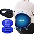 Ice Pack for Back Extra Large Back Ice Pack for Lower Back Pain Relief with 2 Pack Reusable Gel Ice Pack, Hot Cold Pack for Lumbar Belly Waist Abdomen, Sciatica Nerve, Herniated Disc, Coccyx, Tailbone