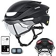Lumos Ultra E-Bike Smart Helmet | NTA 8776 Certified | Front & Rear LED Lights | Retractable Face Shield | App Controlled | EBike, Scooter, Cycling, Bicycle | Adults, Men Women