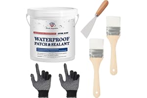 ARCHI REPUBLIC Upgraded Invisible Waterproof Agent Clear as Crystal, Transparent Waterproof Paint for Both Interior and Exterior Use on Rooftops, Bathrooms, and Walls for Leak Prevention and Tight Seal. (70OZ)