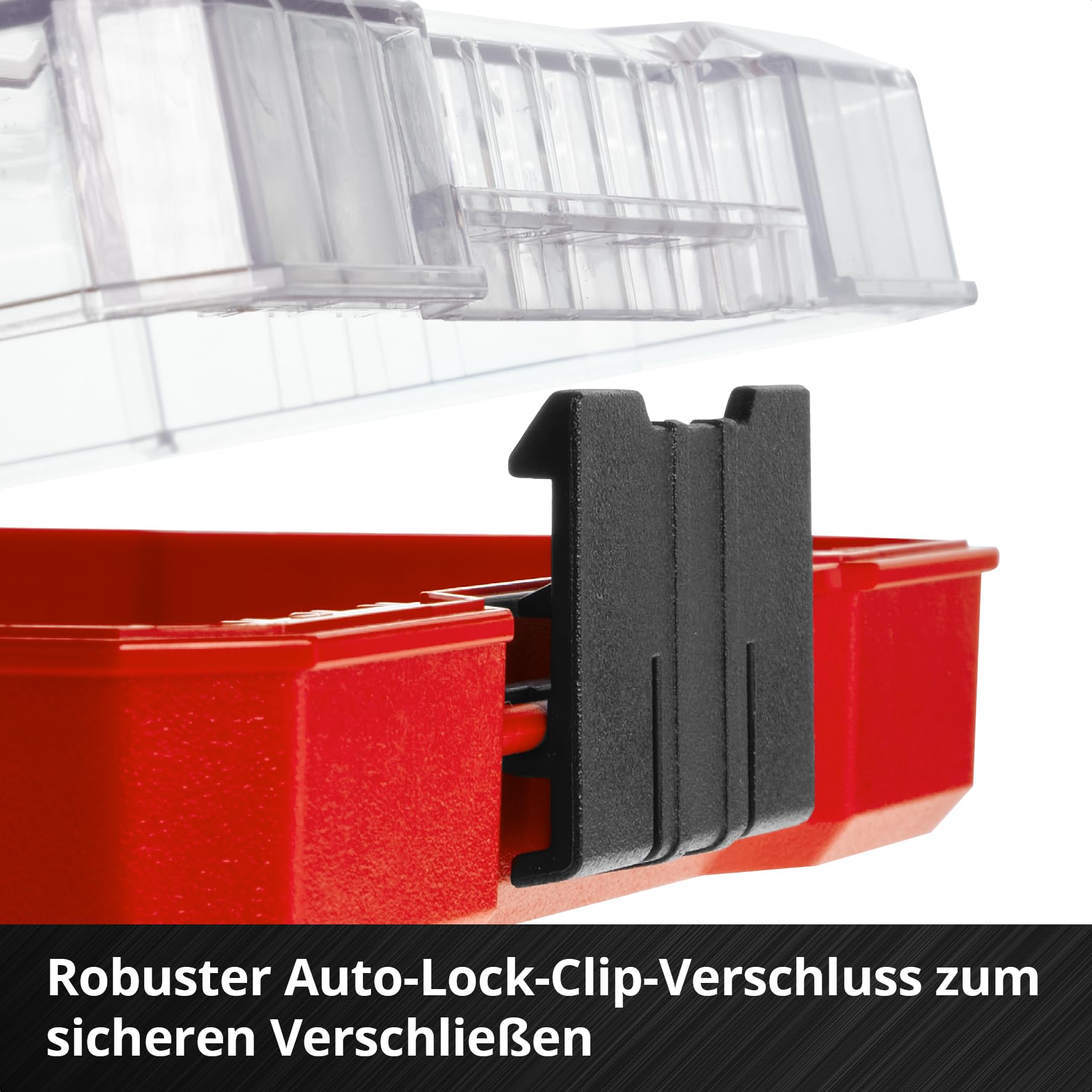 Original Einhell M-CASE 42-tlg. Bit-Set (25-mm-Bits, 50-mm-Bits, Magnethalter, Steckschlüssel, Schnellwechselbithalter inkl. Aufbewahrungsbox) 6