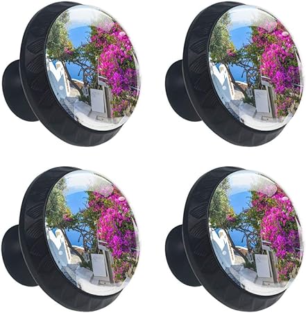 Señalización blanca Armario Manija Lente cristalina convexa con figura