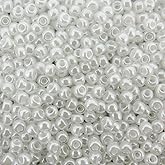 Miyuki Round Seed Bead Size 8/0 22g White Ceylon