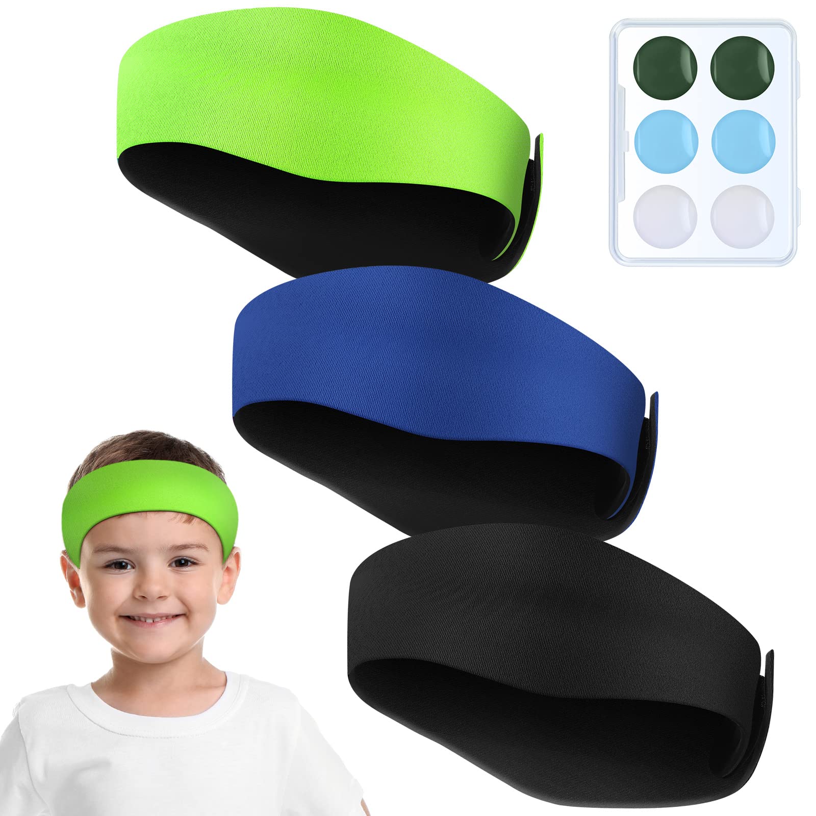 Photo 1 of Zhanmai Soft Swimming Headband Silicone Earplugs Set, Including 3 Pcs Secure Swimmers Ear Band 3 Pairs Swimming Earplugs Swim Headbands for Adults Moldable Ear Plugs for Swimming(Elegant Color)