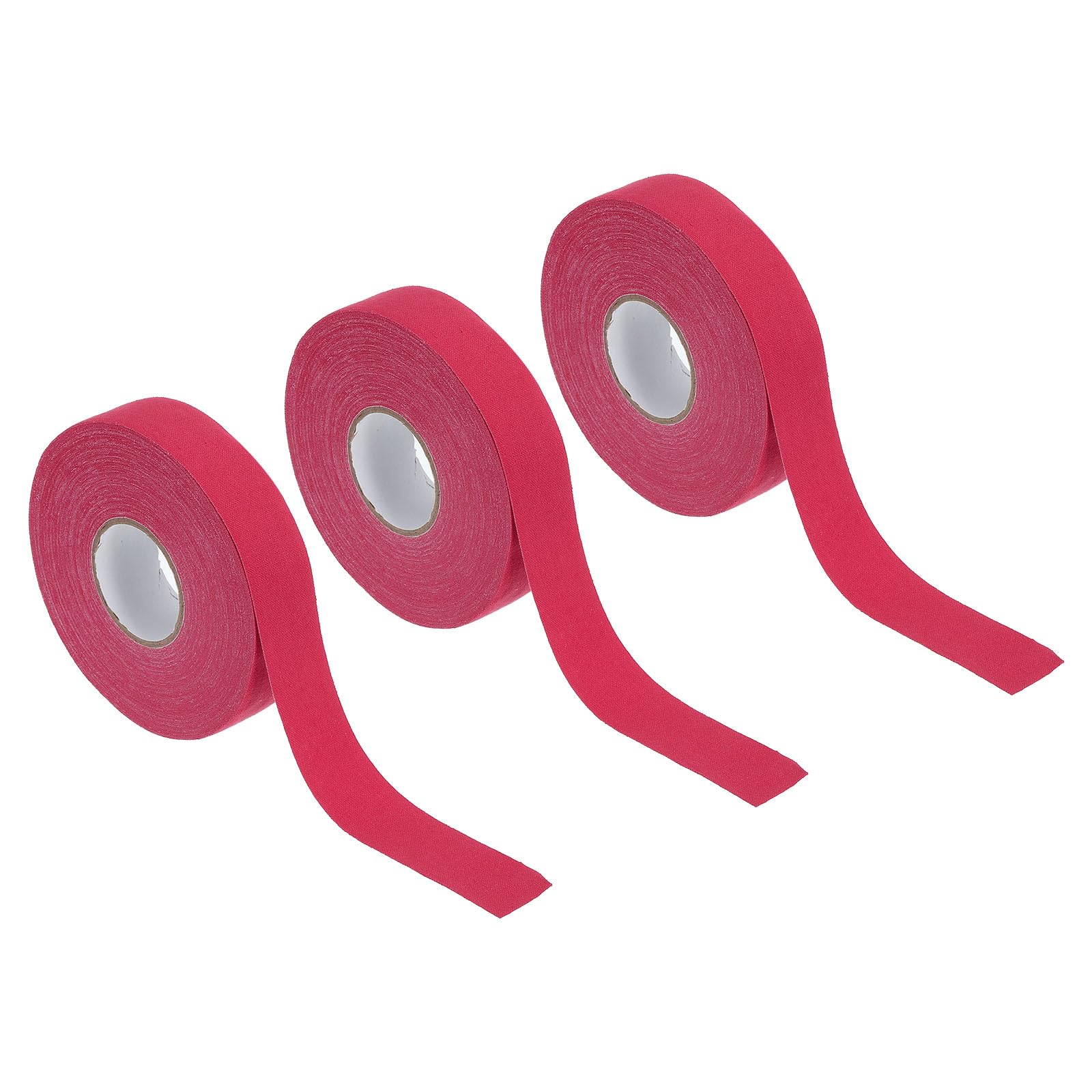PATIKIL Hockey Tape 1" X27 Yard, 3 Pack Multipurpose Grip Protector for Hockey Stick Blade Baseball Bat, Red