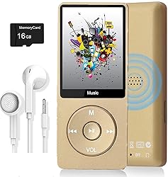 MP3 Player, Music Player with 16GB Micro SD