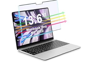 YongMai Anti-Blue Light Magnetic Screen Protector Compatible with MacBook Air 2022 Apple 13.6 Inches with M2 A2681, Anti Blue Light & Anti Glare Laptop Screen Protector