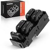 A-Premium Front Left Driver Side Power Window Switch | Compatible with Ford &amp; Mercury Models - F250 F350 Super Duty 2005-2007, Explorer 2004-2005, Mountaineer 2004-2005, # 387327
